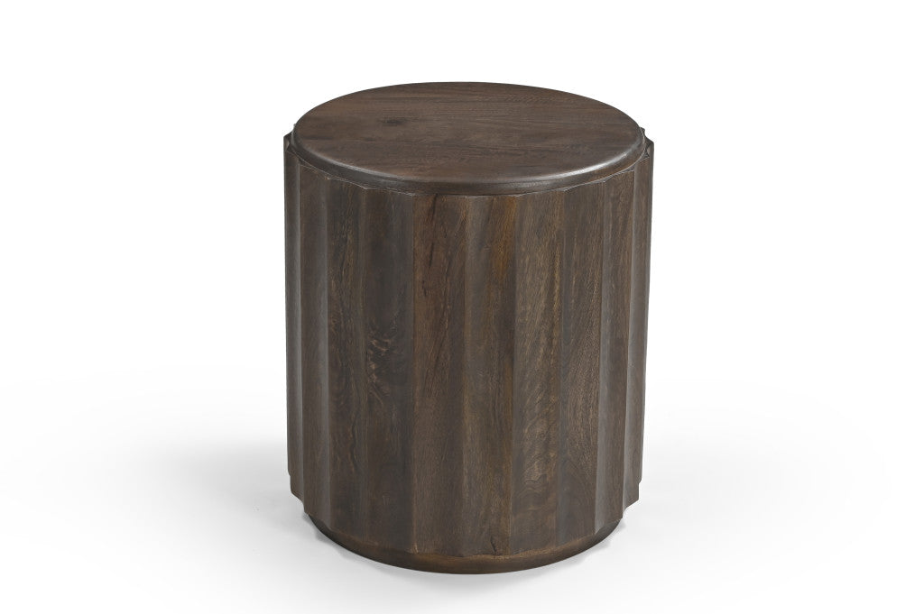 Distressed Wood End Table - High-End Furniture