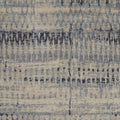 4' X 6' Gray Blue and Ivory Wool Abstract Hand Knotted Area Rug