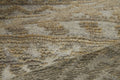 2' X 3' Gold And Tan Geometric Hand Knotted Distressed Area Rug