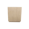 24" Natural Solid Wood Three Drawer Nightstand