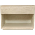 24" Natural Solid Wood One Drawer Nightstand