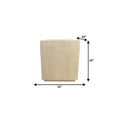 24" Natural Solid Wood One Drawer Nightstand