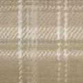8' Taupe and Ivory Plaid Round Rug