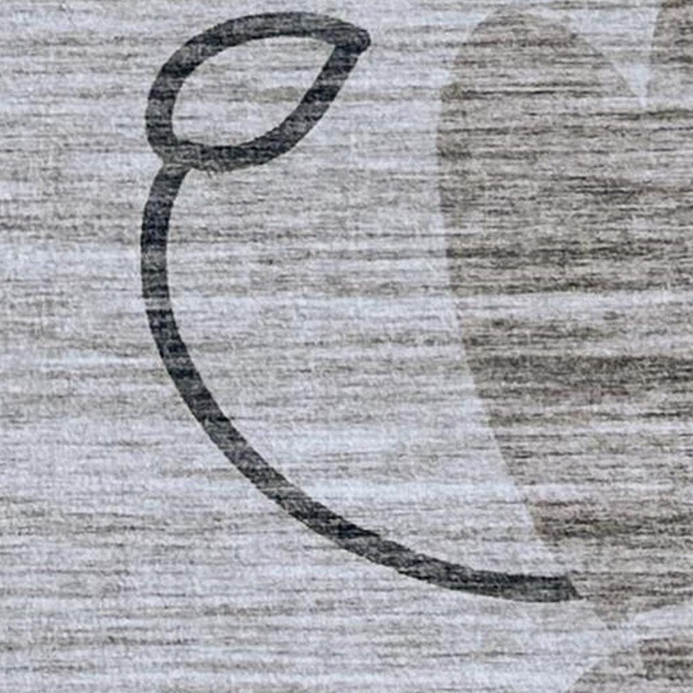 4' X 6' Beige and Gray Juvenile Animals Youthful Area Rug