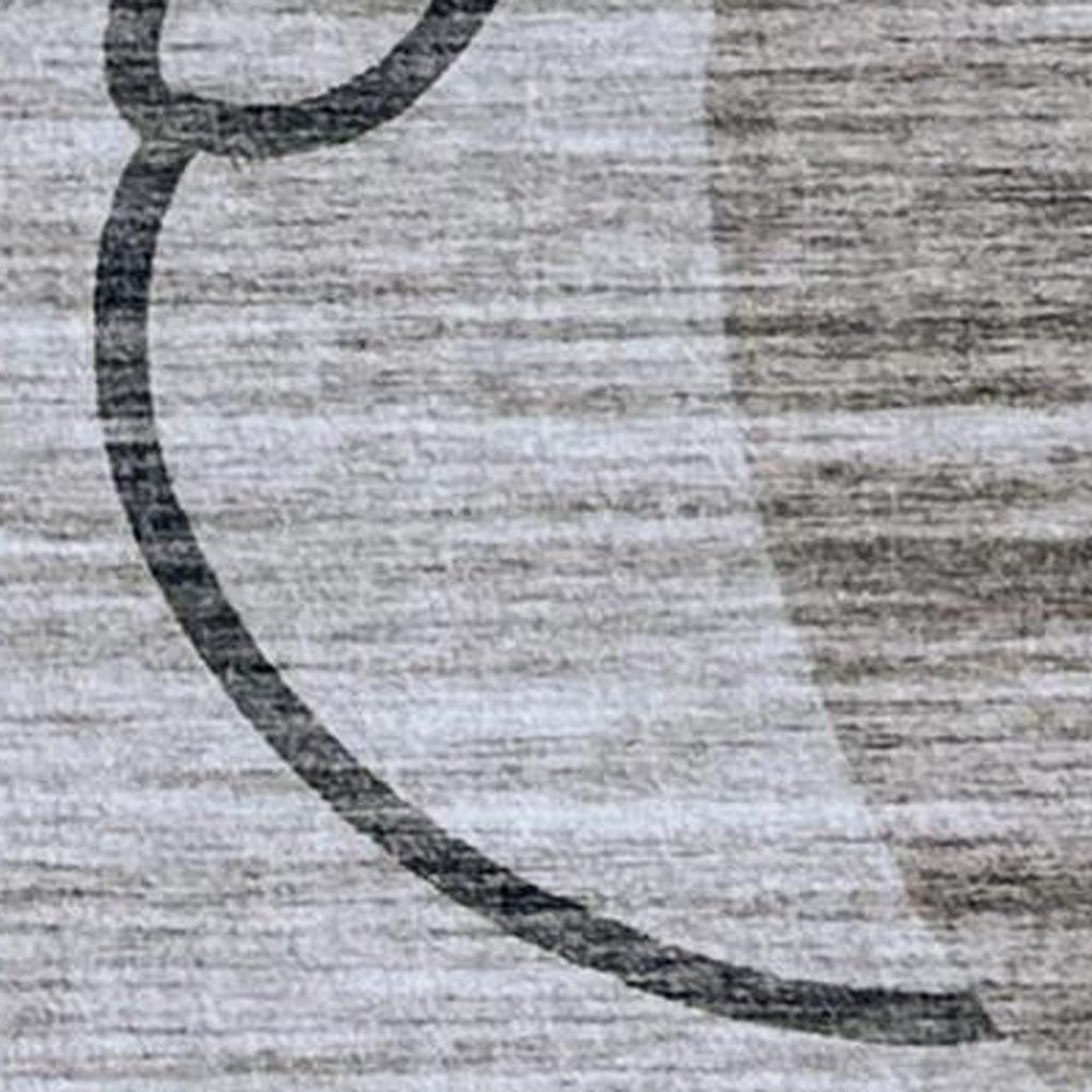 5' X 8' Beige and Gray Juvenile Animals Youthful Area Rug