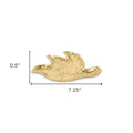 7" Gold Cast Iron Dove Handmade Trinket Tray