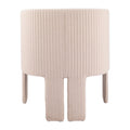 25" Beige Upholstered Arm Chair