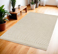 4' X 6' Beige Geometric Area Rug
