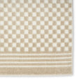 4' X 6' Beige Geometric Area Rug