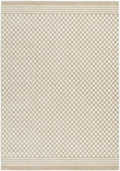 4' X 6' Beige Geometric Area Rug