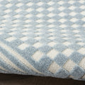 4' X 6' Blue Geometric Area Rug