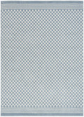 4' X 6' Blue Geometric Area Rug