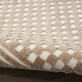 4' X 6' Brown Geometric Area Rug
