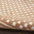 4' X 6' Brown Geometric Area Rug