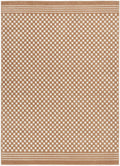 4' X 6' Brown Geometric Area Rug
