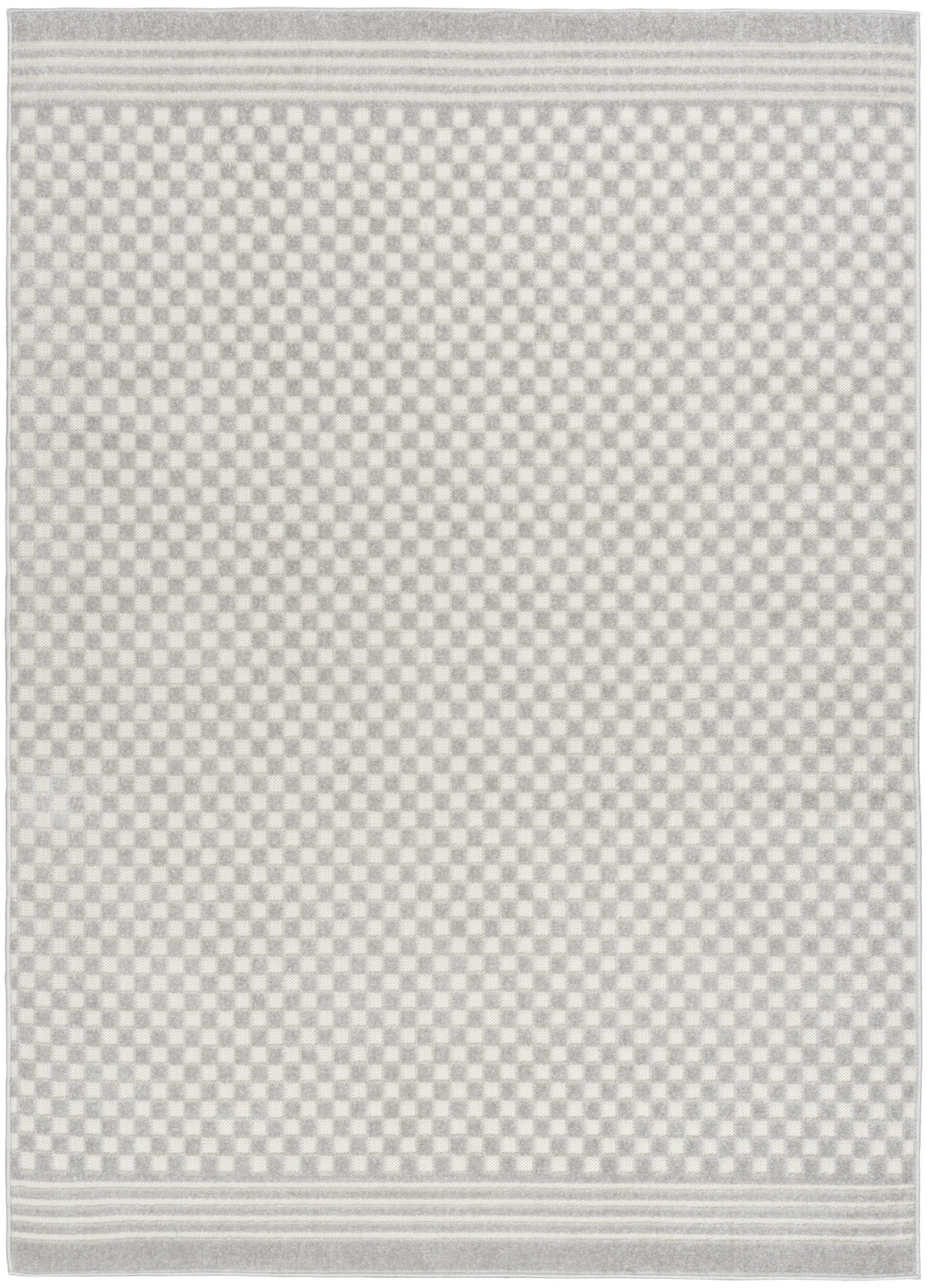 4' X 6' Gray Geometric Area Rug