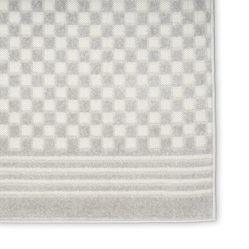 4' X 6' Gray Geometric Area Rug