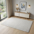 4' X 6' Gray Geometric Area Rug