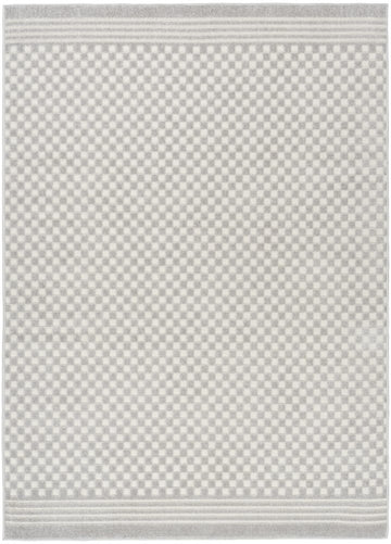 4' X 6' Gray Geometric Area Rug
