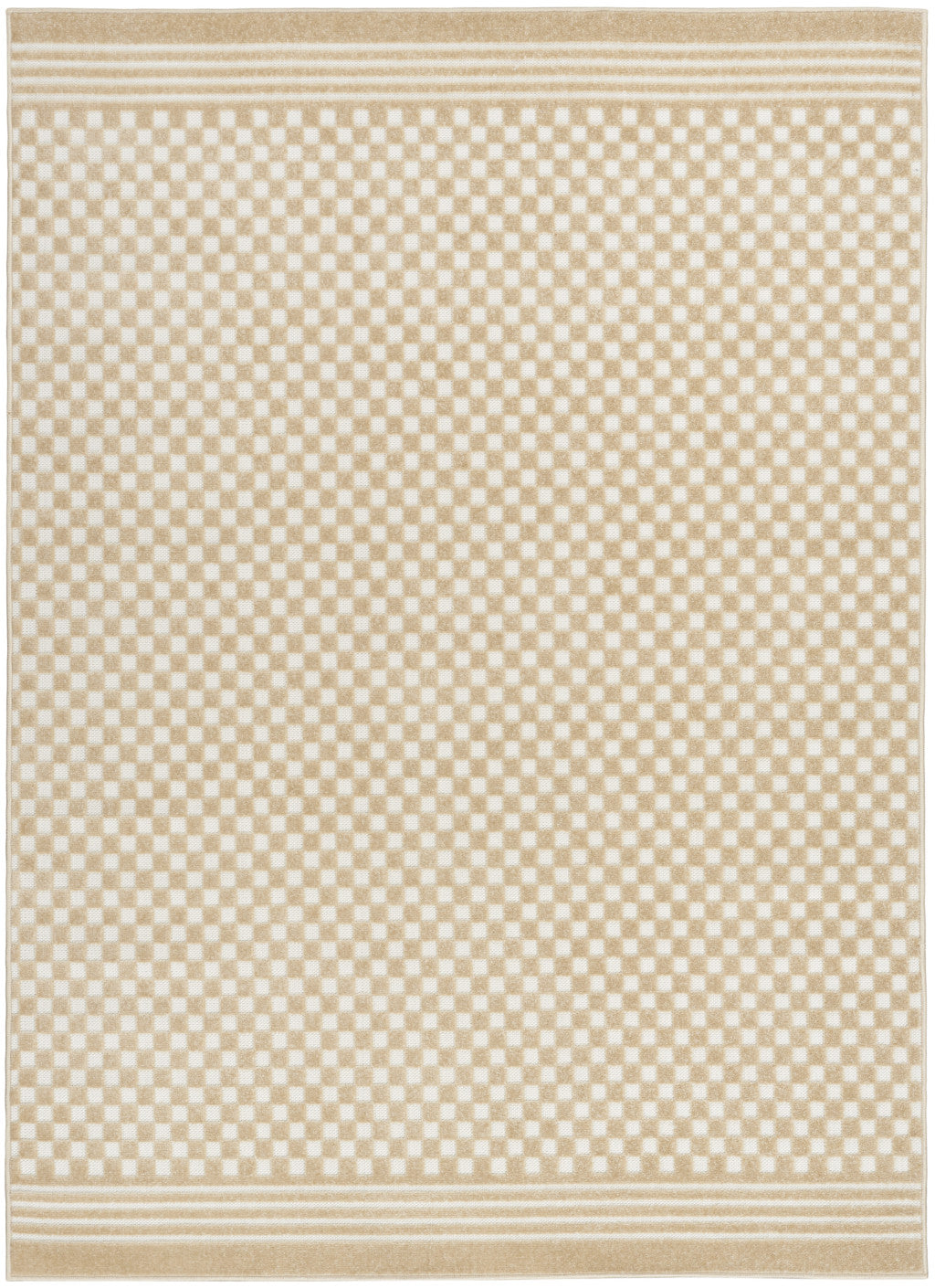 4' X 6' Tan Geometric Area Rug