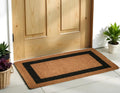 36" X 60" Brown and Black Coir Outdoor Door Mat