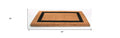 36" X 60" Brown and Black Coir Outdoor Door Mat