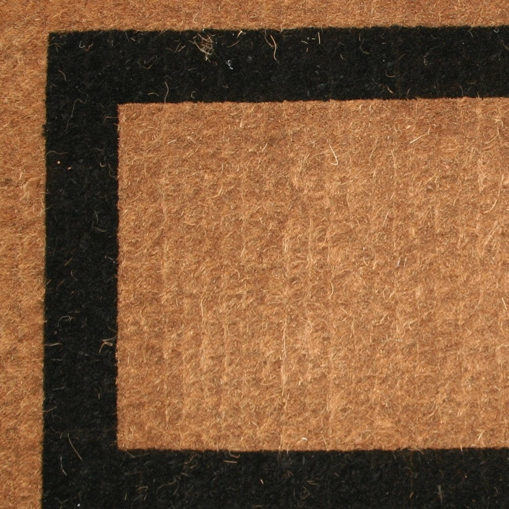 36" X 60" Brown and Black Coir Outdoor Door Mat