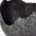 Set of Two Gray And Silver Aluminum Decorative Bowls