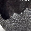 Set of Two Gray And Silver Aluminum Decorative Bowls