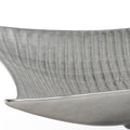 20" Silver Geo Lines Ceramic Vanity Tray