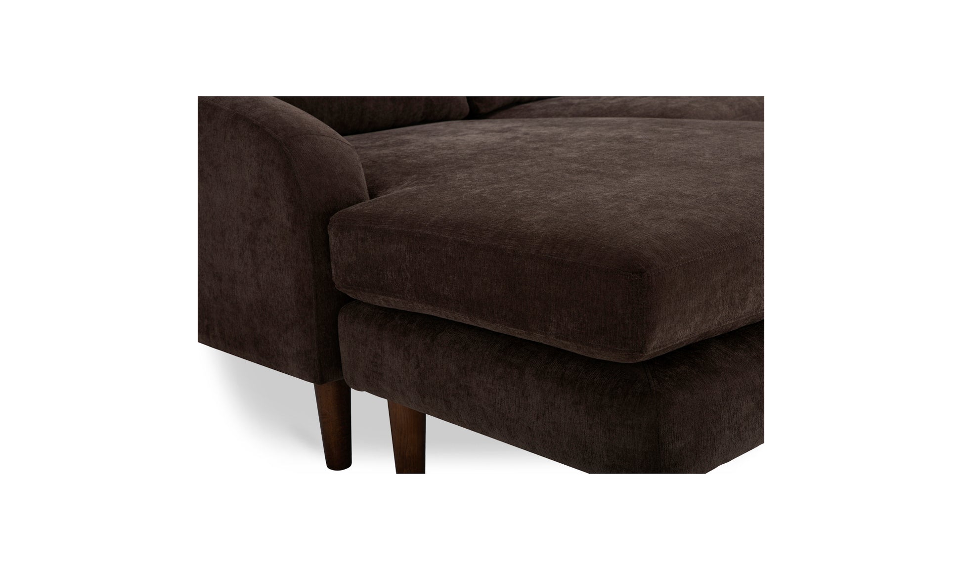 Quinn Sectional Dark Brown