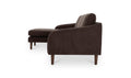 Quinn Sectional Dark Brown
