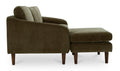 Quinn Sectional Dark Brown