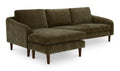 Quinn Sectional Dark Brown