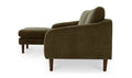 Quinn Sectional Dark Brown