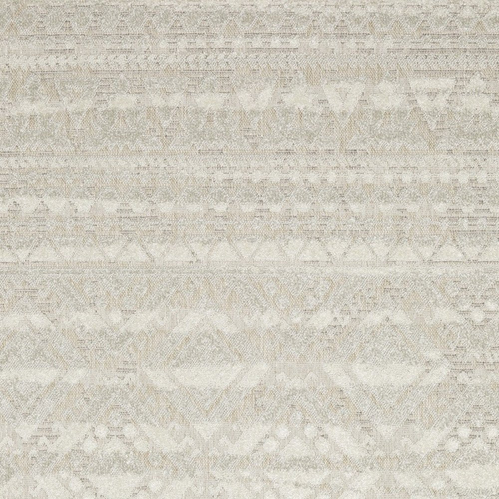 3' X 5' Beige And Ivory Tribal Area Rug
