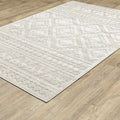 3' X 5' Beige And Ivory Tribal Area Rug