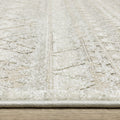 3' X 5' Beige And Ivory Tribal Area Rug