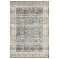 5' X 7' Gray And Ivory Oriental Area Rug