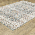5' X 7' Gray And Ivory Oriental Area Rug