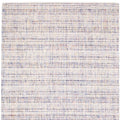 5' X 8' Ivory And Gray Striped Hand Tufted Area Rug