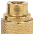 5" Gold Distressed Aluminum Tabletop Taper Candle Holder
