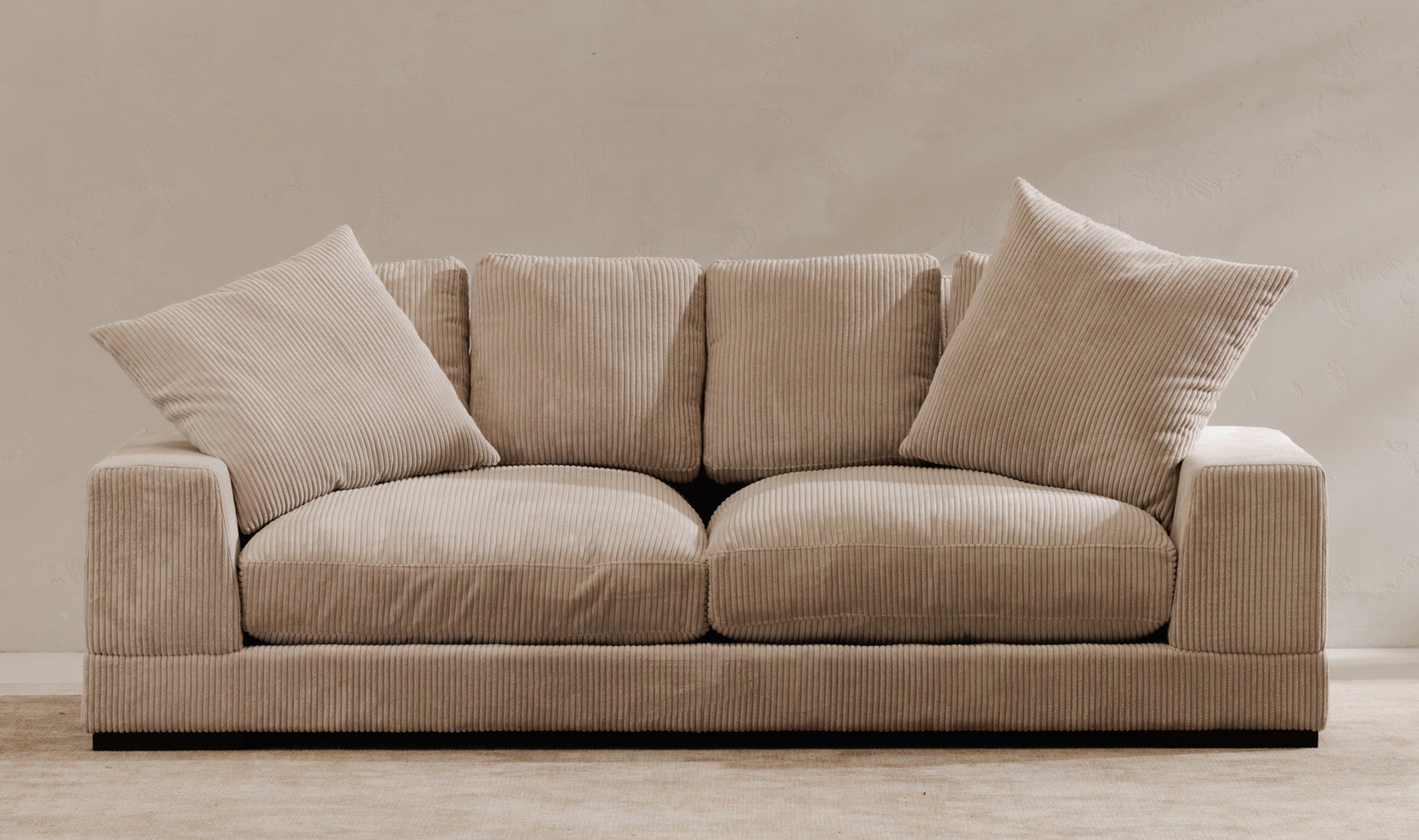 Modern Charcoal Plunge Sofa