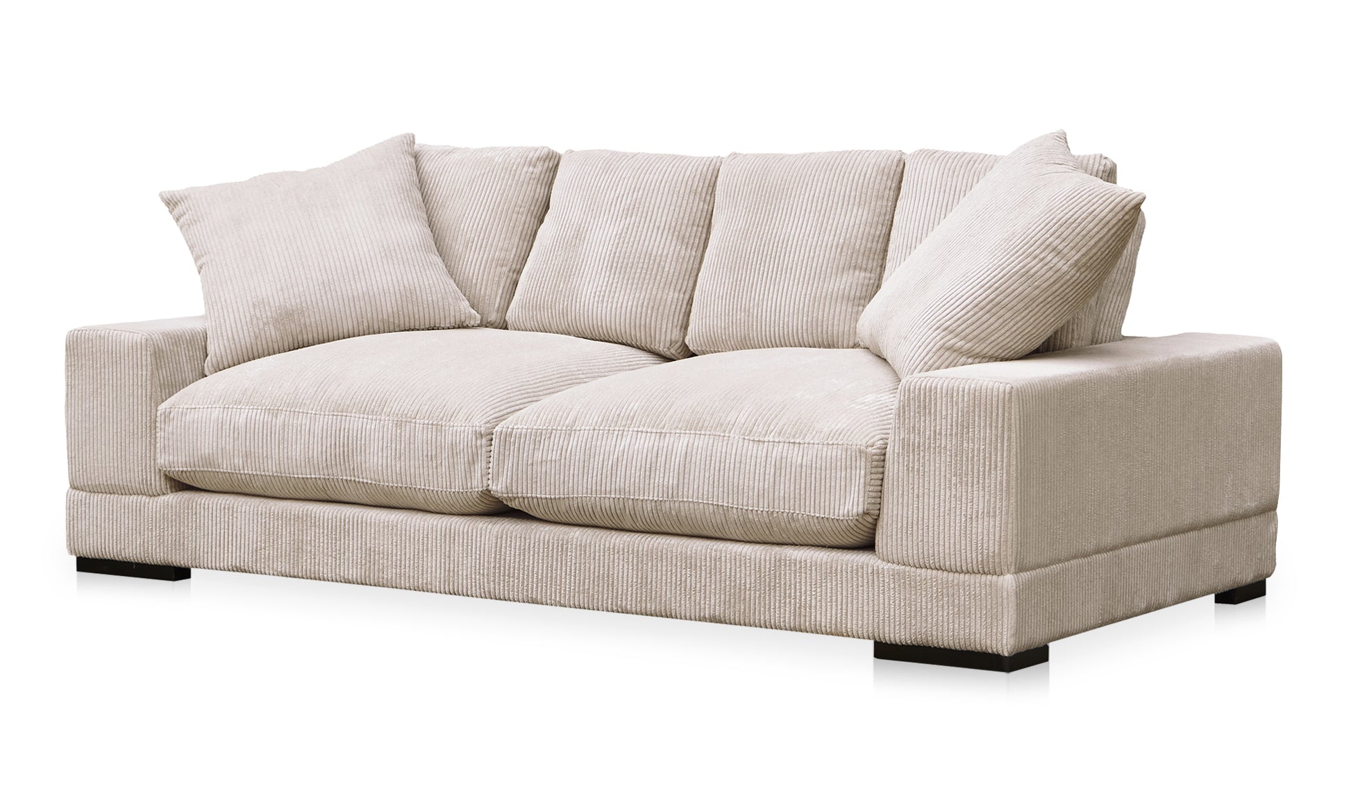 Modern Charcoal Plunge Sofa