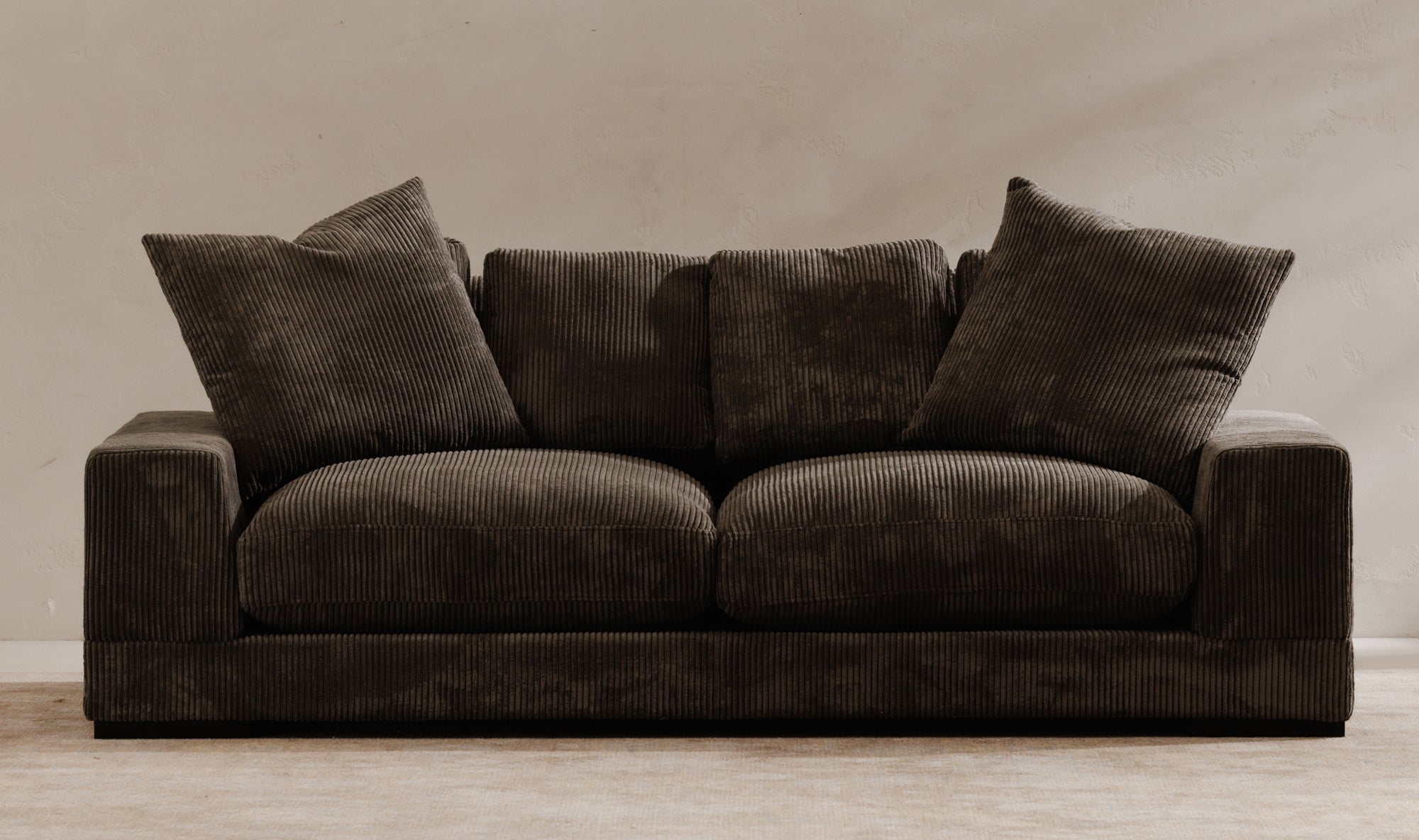 Modern Charcoal Plunge Sofa