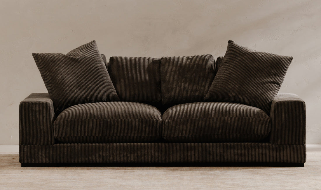 Modern Charcoal Plunge Sofa