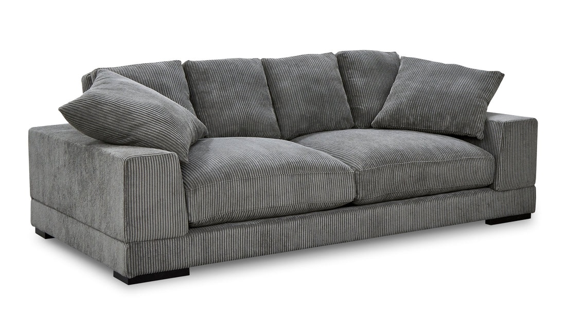 Modern Charcoal Plunge Sofa