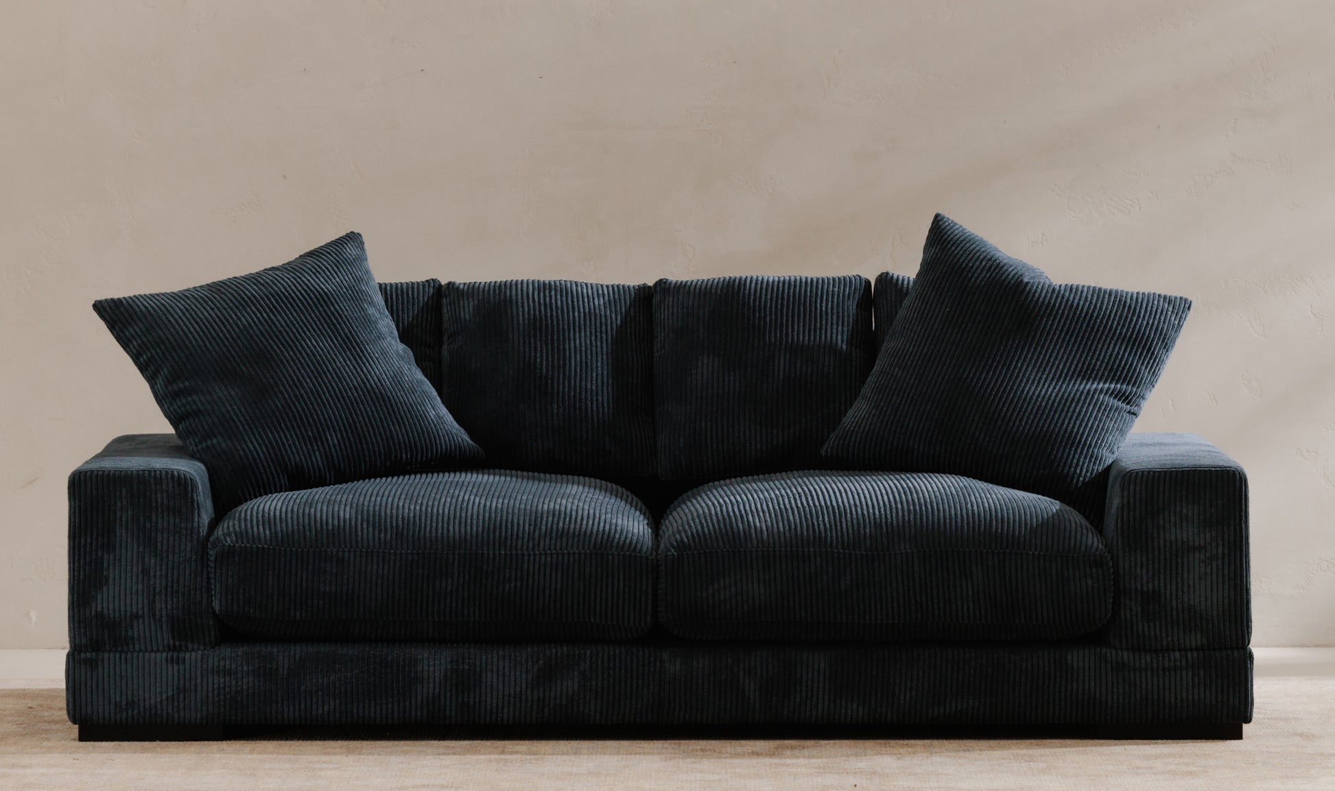 Modern Charcoal Plunge Sofa