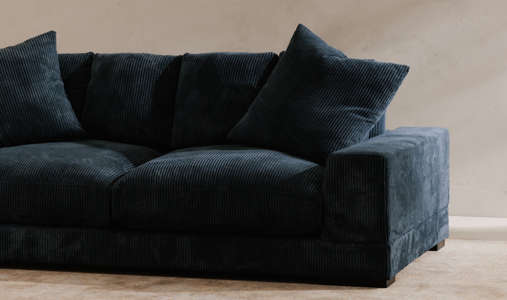Modern Charcoal Plunge Sofa