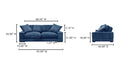 Modern Charcoal Plunge Sofa